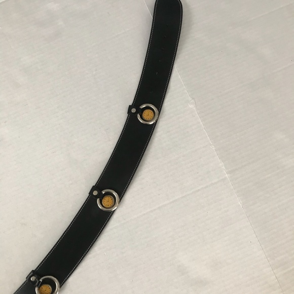 CLOCK Belt IL CINTURAIO Watch Wide Italian Leather - Picture 3 of 15